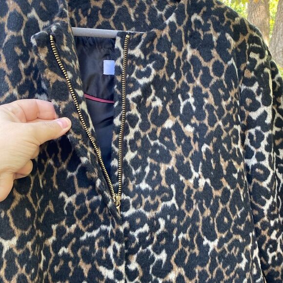 Nine West Leopard Print‎ Zip Up Animal Print Women’s Coat Size Extra Large NWT - Picture 6 of 11
